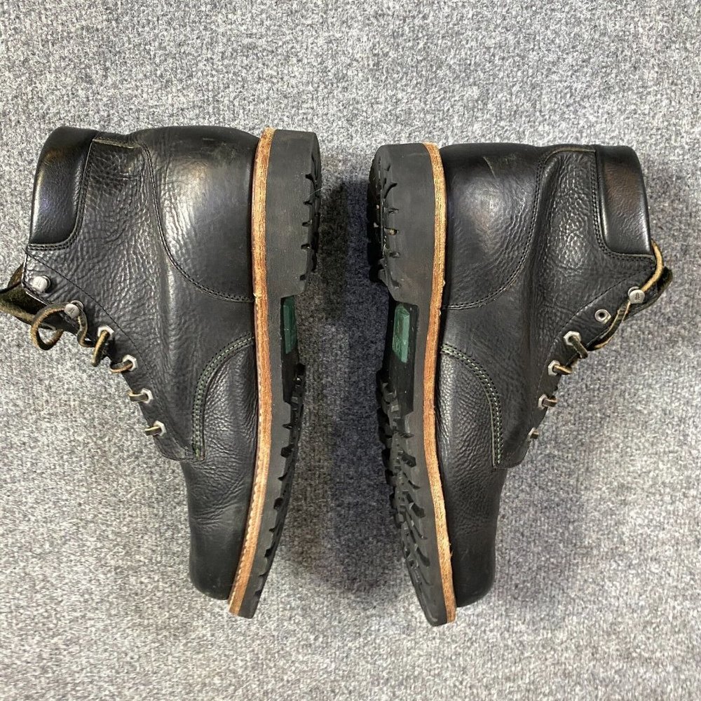 Frye Dakota Mens Boots 12 Black Leather Speed Lace Goodyear Welt - Picture 8 of 9